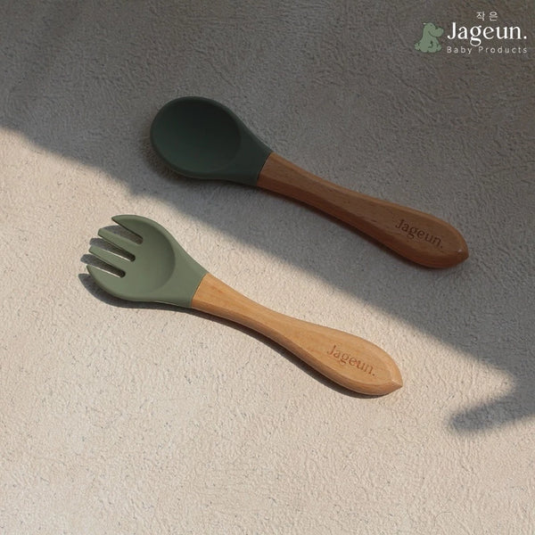 Spoon & Fork Bamboo Silicone - Hama